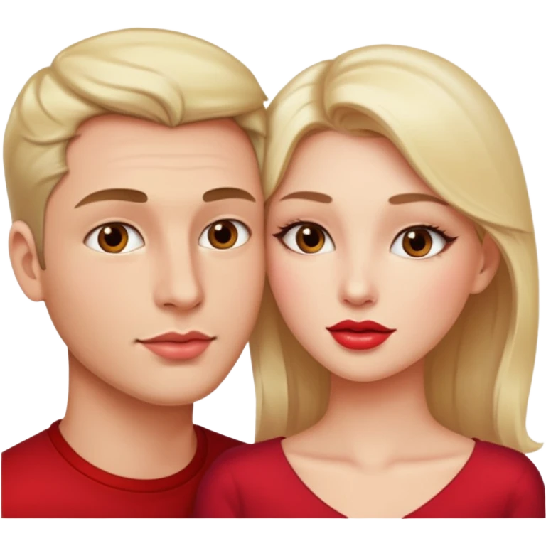 French kiss fair men and women emoji