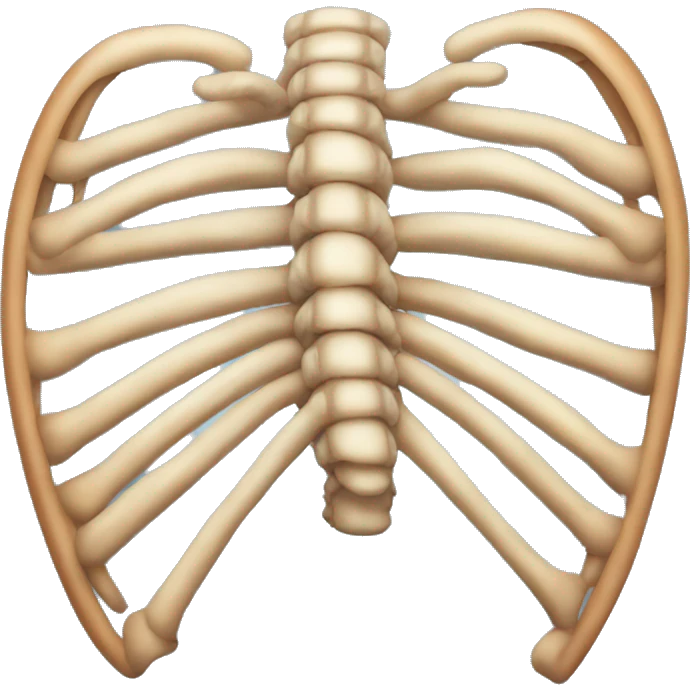 heard shaped rib cage emoji emoji