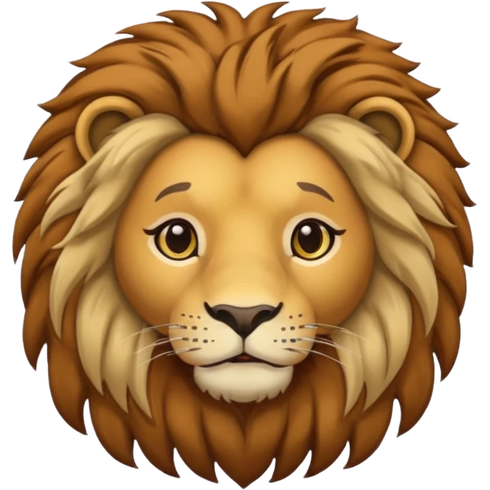 Lion wearing a wig  emoji