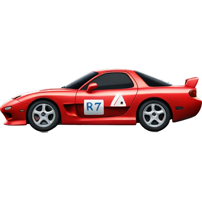 Mazda RX7 avec INOXTA emoji