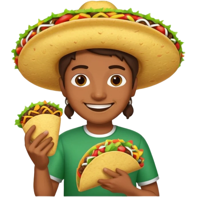Mexican with a taco  emoji