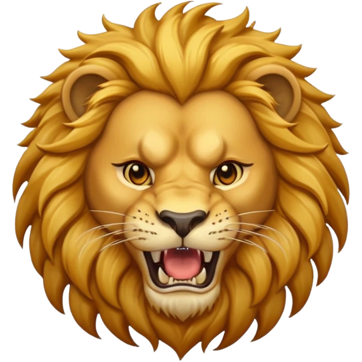 Roaring lion emoji