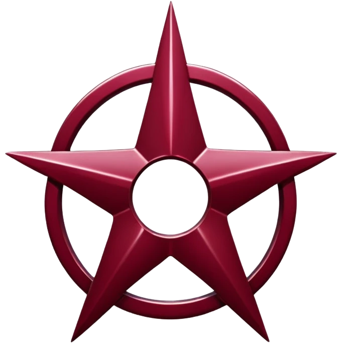 Burgundy Mercedes logo emoji