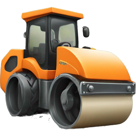orange road roller emoji