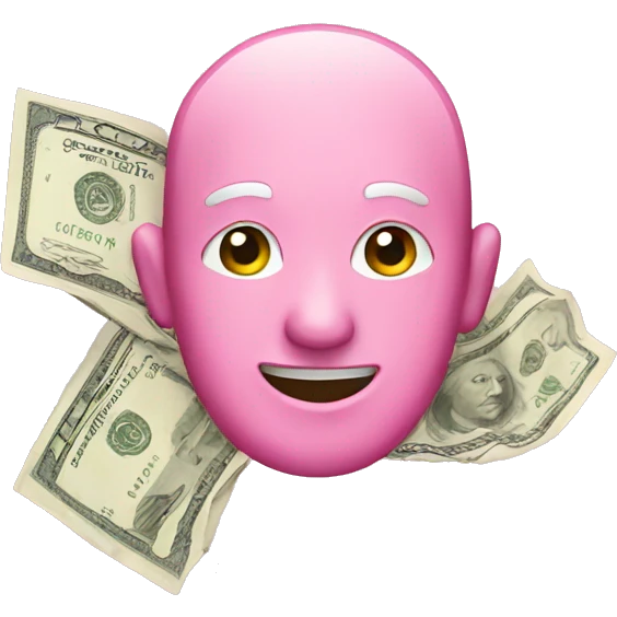 Pink money  emoji