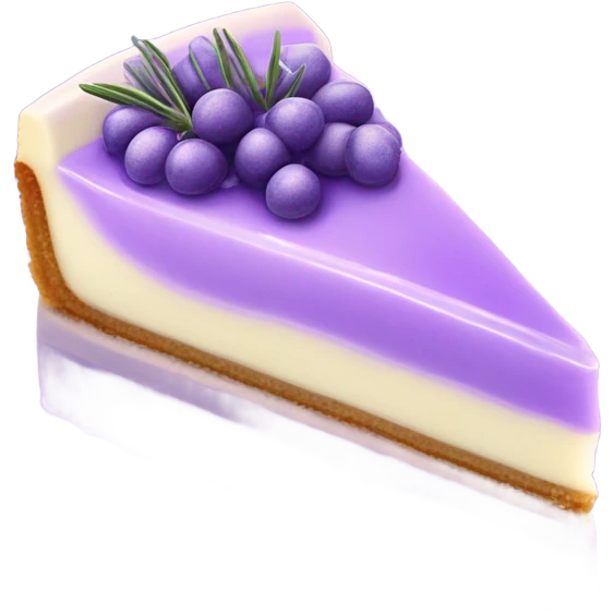 Lavender cheesecake emoji