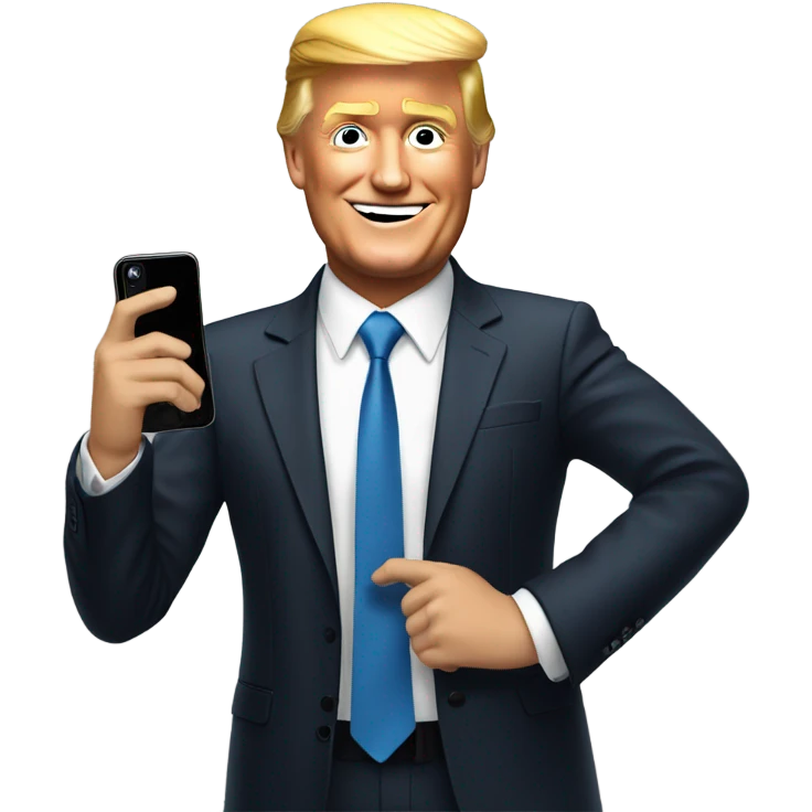 Trump on TikTok app emoji