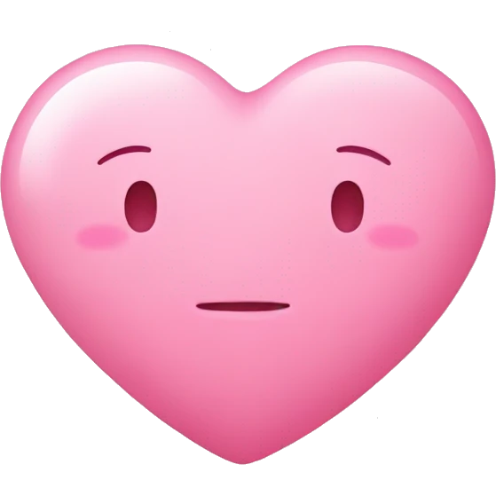 babypink heart with speech bubble emoji