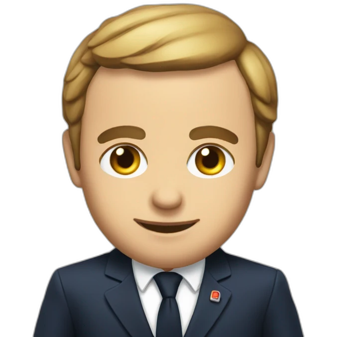 macron sur chat emoji