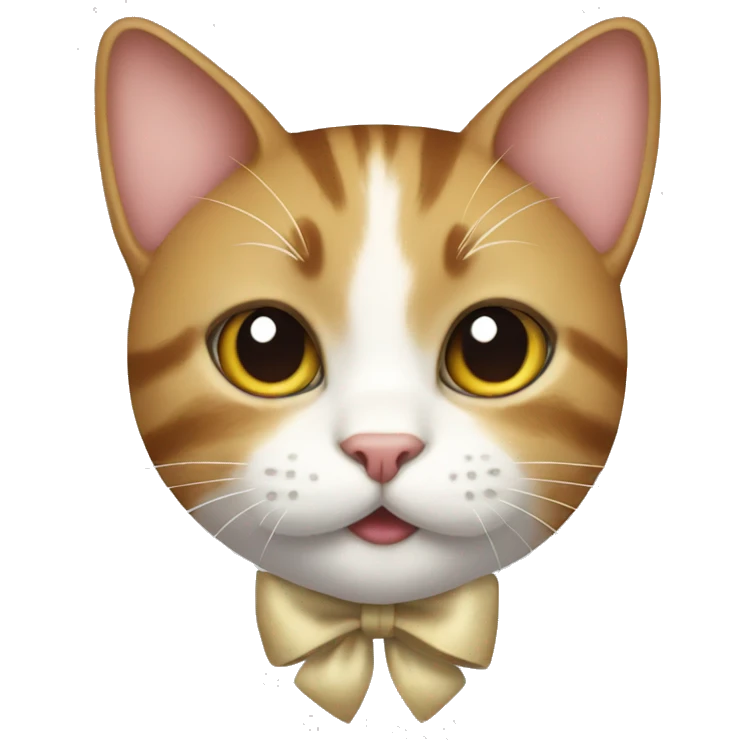 Cat with a bow emoji