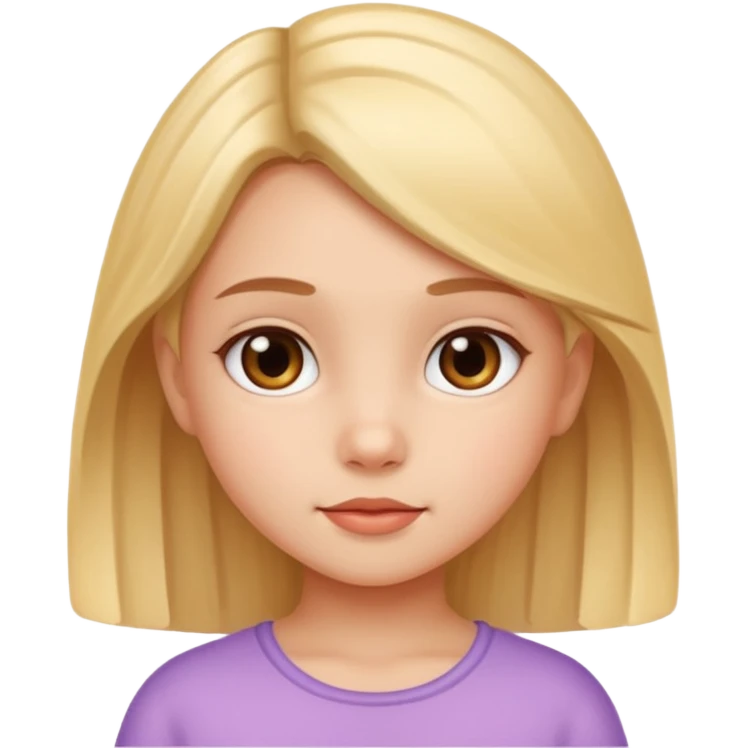 pretty non white little girl emoji