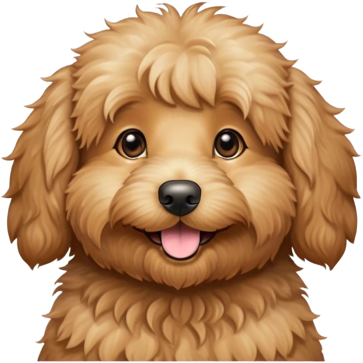 Cute golden doodle  emoji