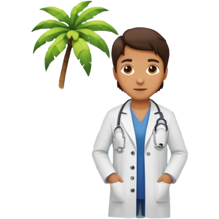 Doctor on an island  emoji