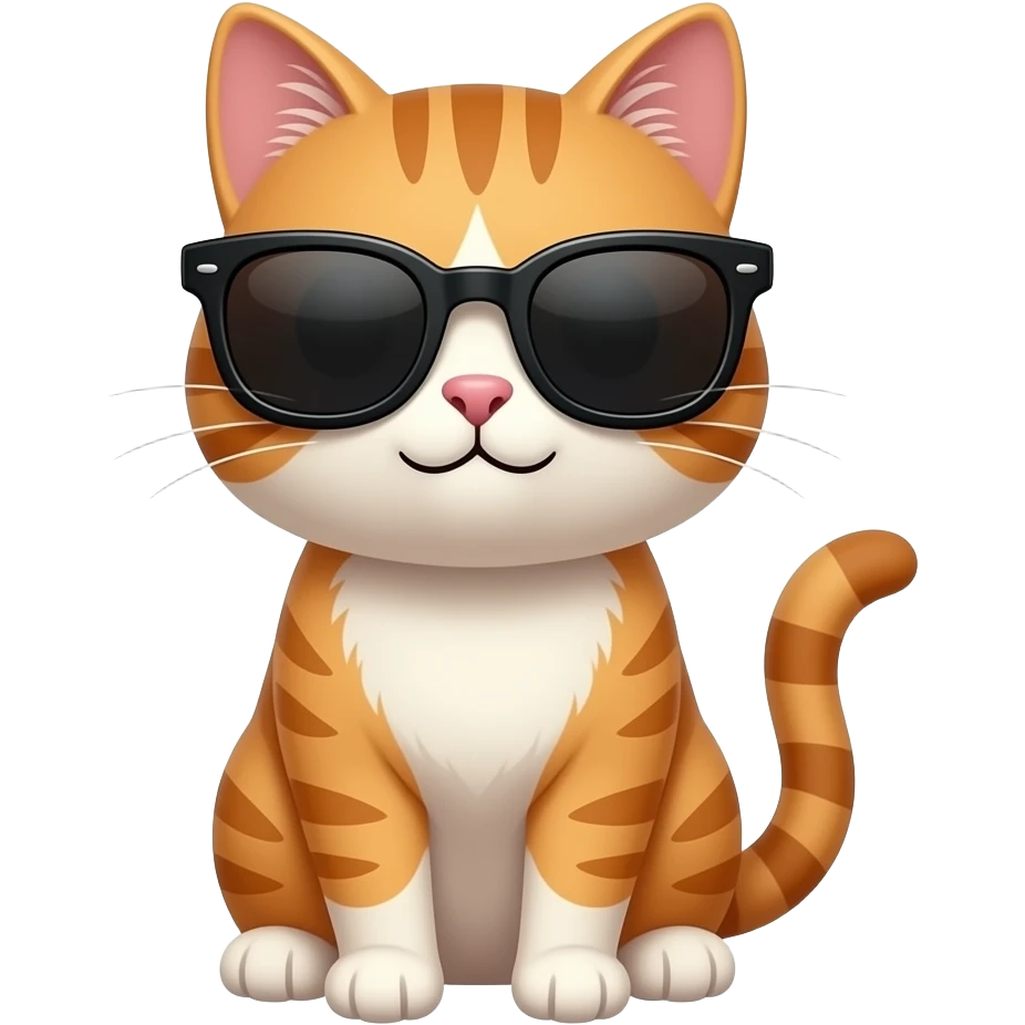 Cat wearing sunglasses emoji