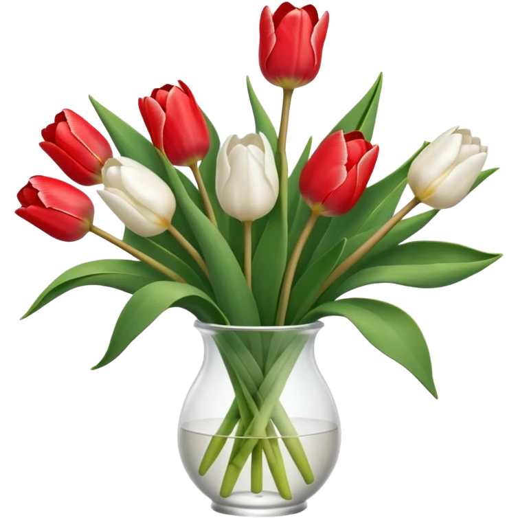 white tulip bouquet  emoji