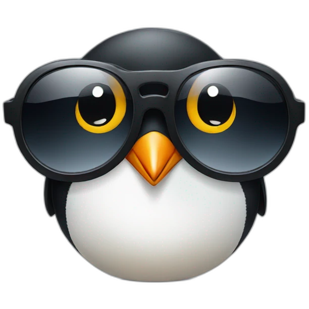 penguin with sunglasses emoji