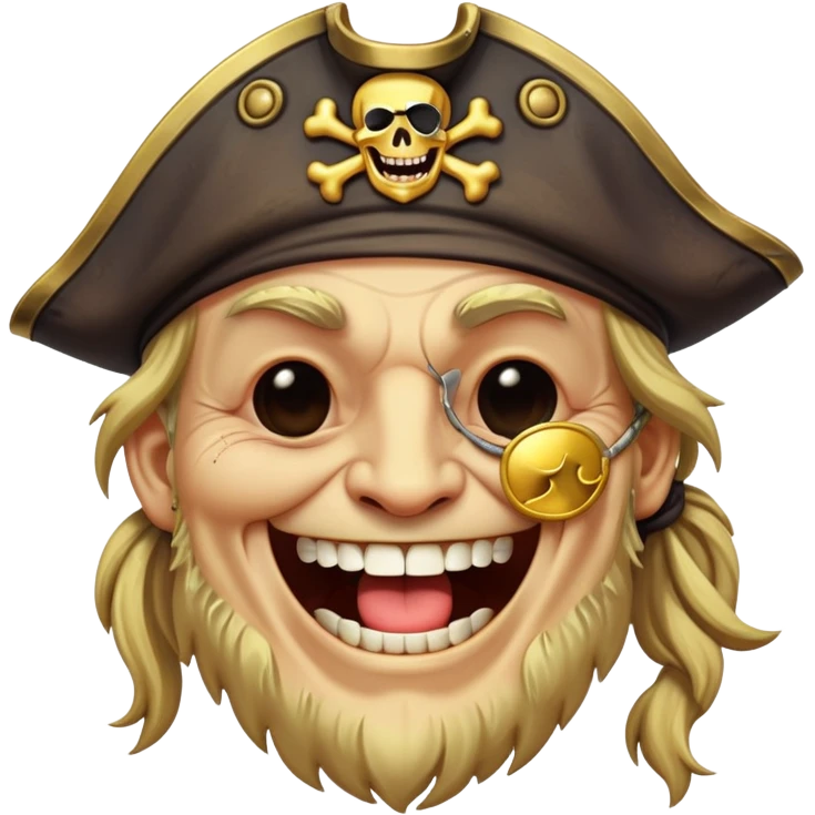 pirate laughing emoji