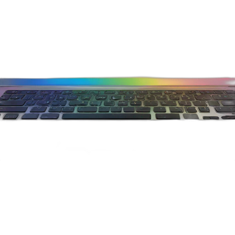 rainbow gradient laptop screen emoji