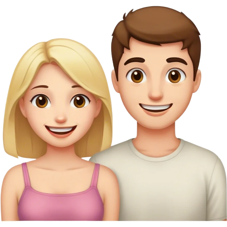 girl happy loves her boyfriend but hungry emoji