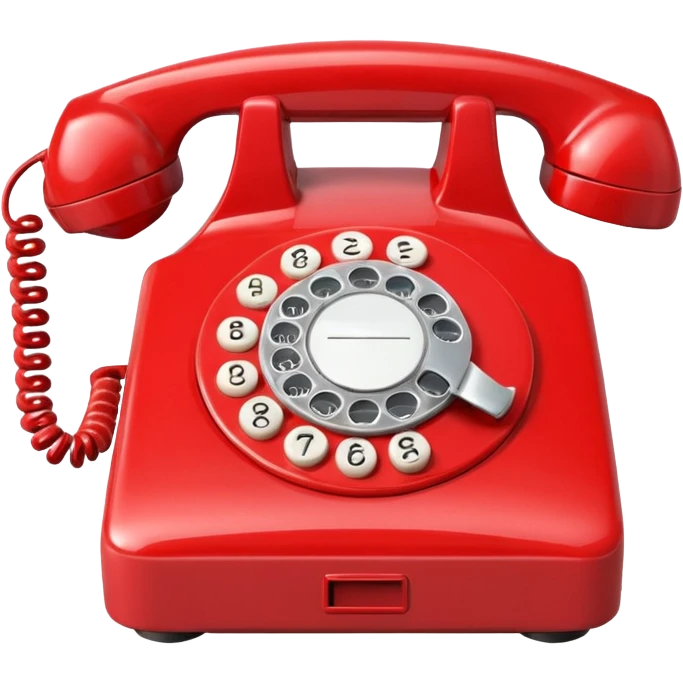 kırmızı telefon emoji