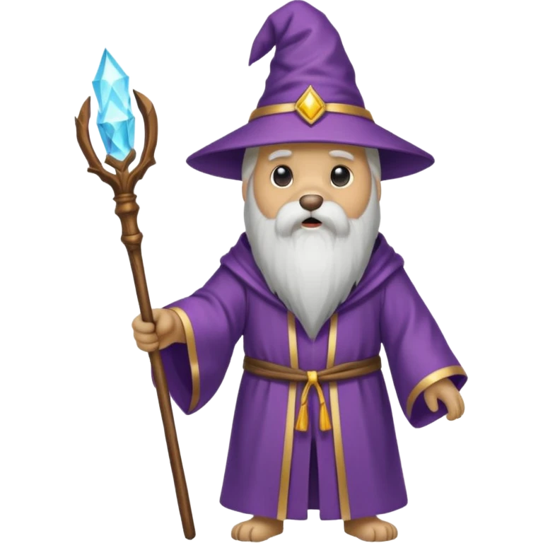 Dog wizard emoji