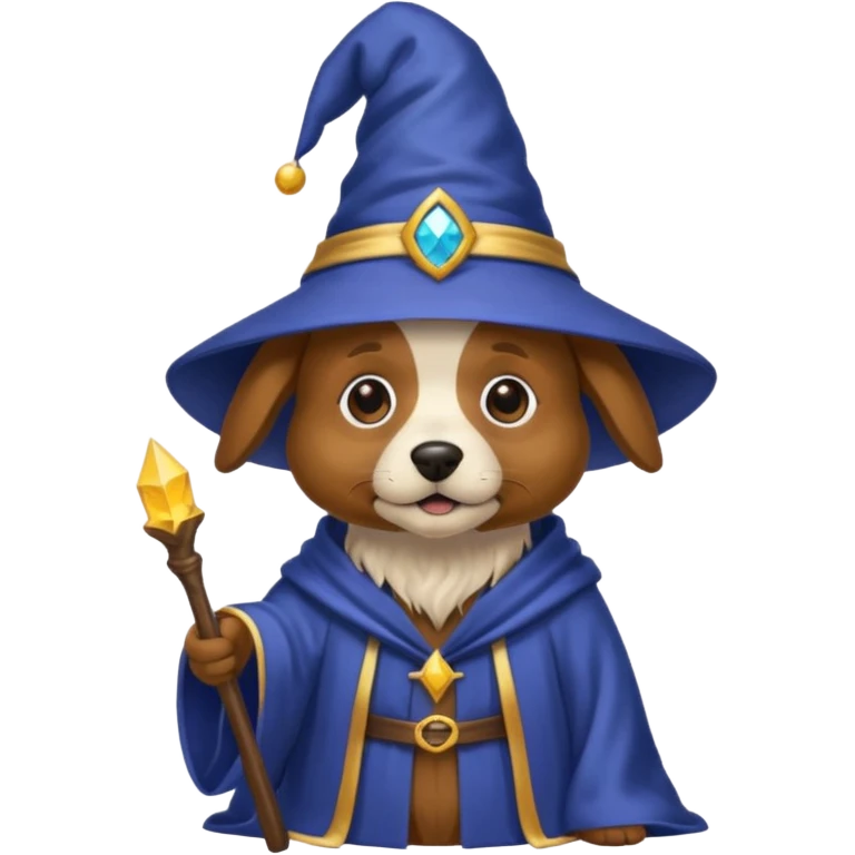 Dog wizard emoji
