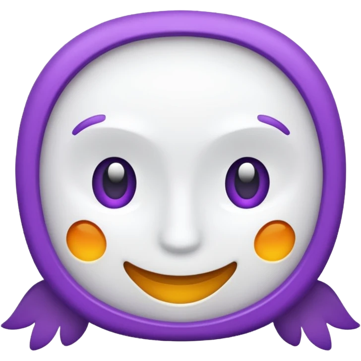 -18 symbol branco e roxo emoji