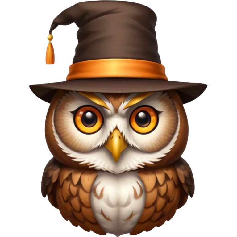 Owl with magician’s hat
 emoji