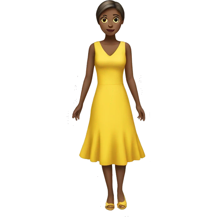 Yellow dress emoji
