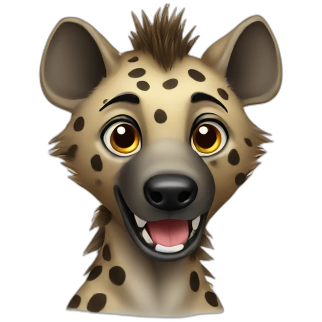 Spotted hyena emoji