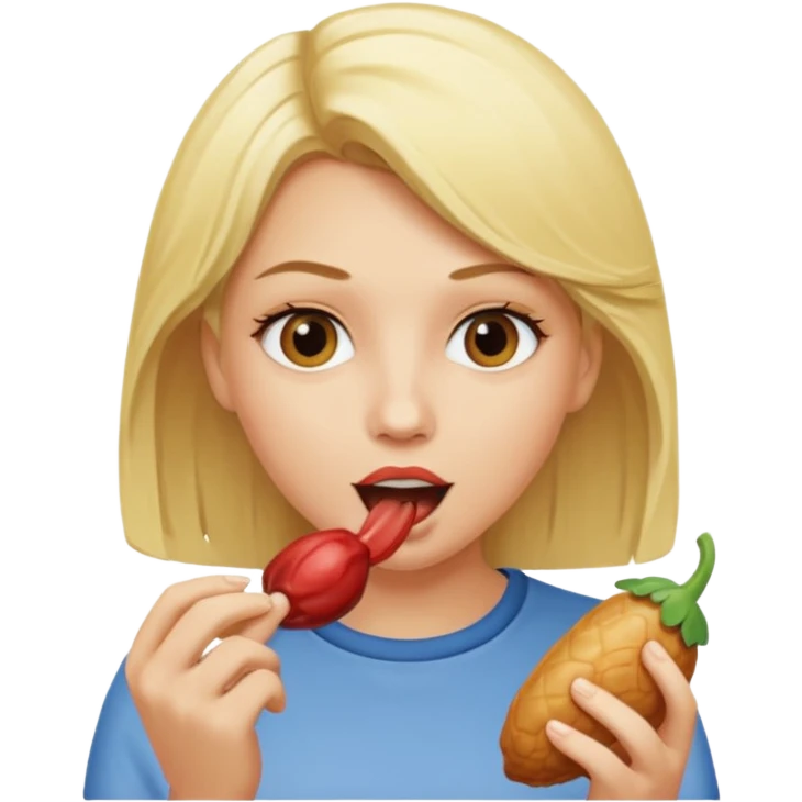 Blonde woman eating cock sfw  emoji