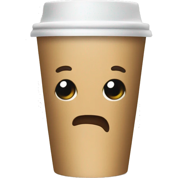 Disposable coffee cup emoji