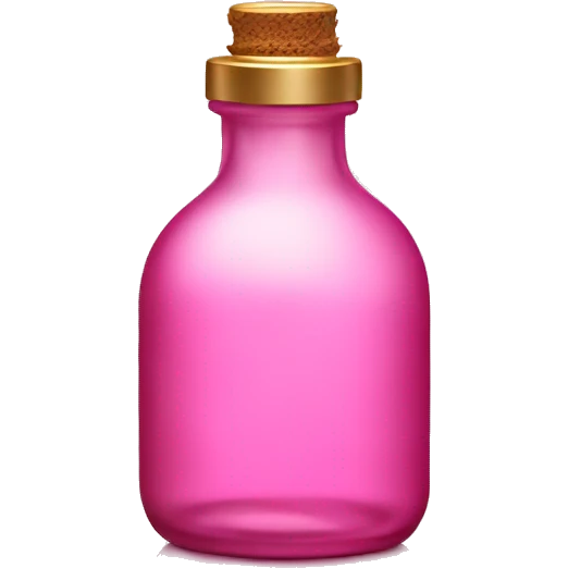 Essential oil pink bottle  emoji