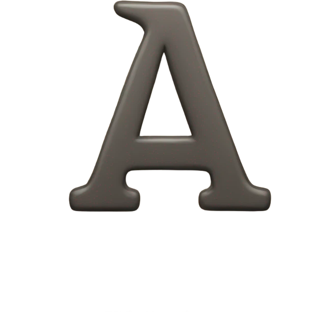 Letter A fonts emoji