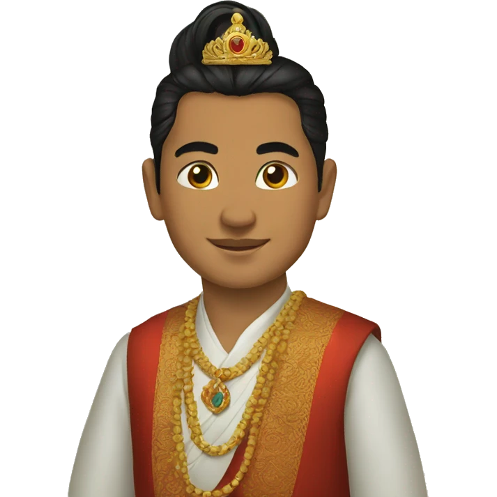 Young king of nepal emoji