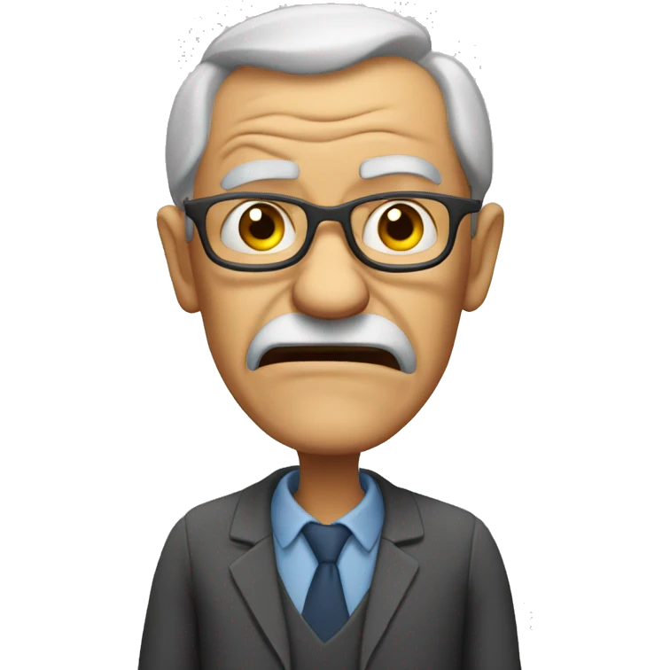 angry, crazy old teacher  emoji