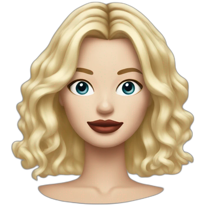 margot robbie with blonde hair emoji