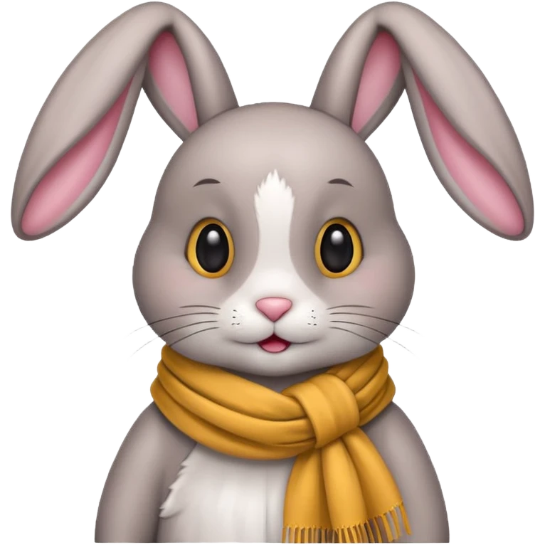 bunny with scarf emoji