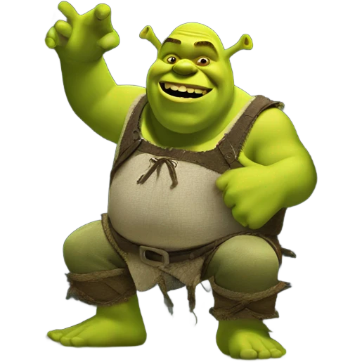 Shrek  in his swamp￼ emoji