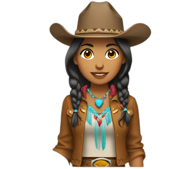 native american cowgirl emoji