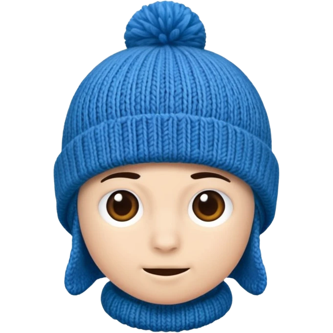 Blue beanie emoji
