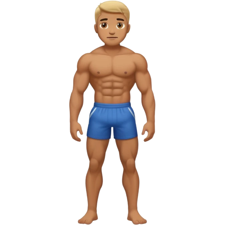 full body nude man emoji