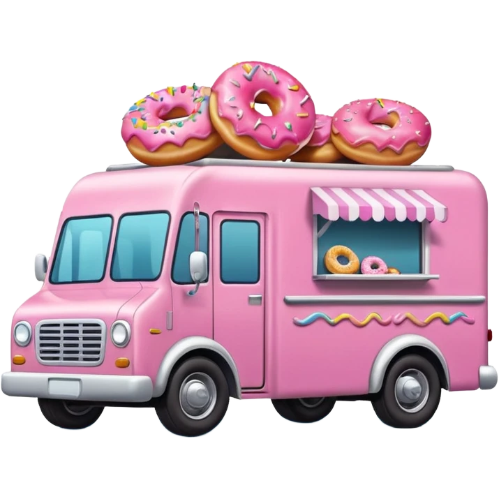 amazing donut truck emoji