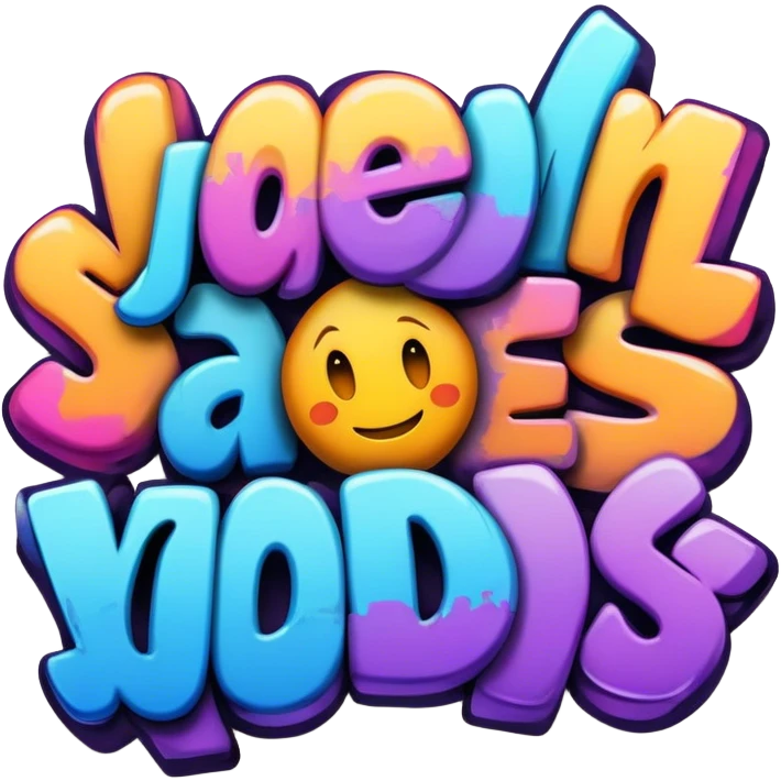 GRAFFITI WORDS, Jadems emoji