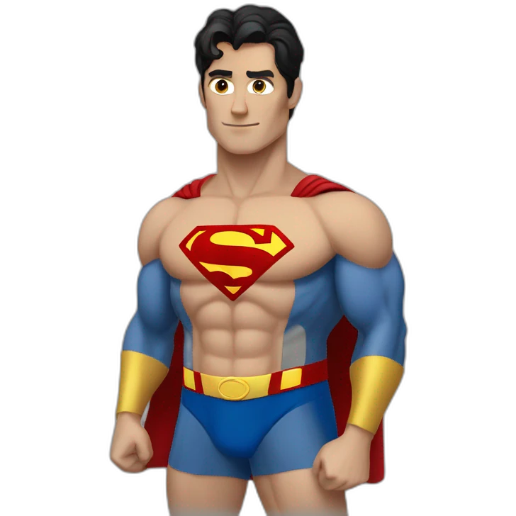 topless superman emoji