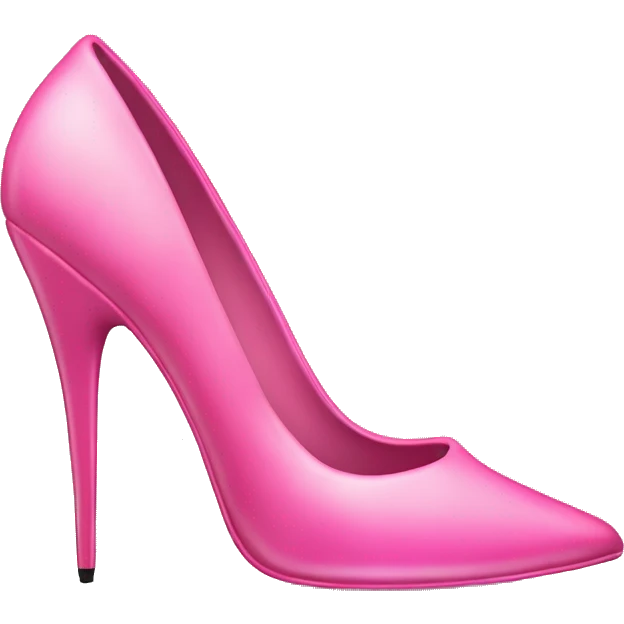 Pink stiletto heel  emoji