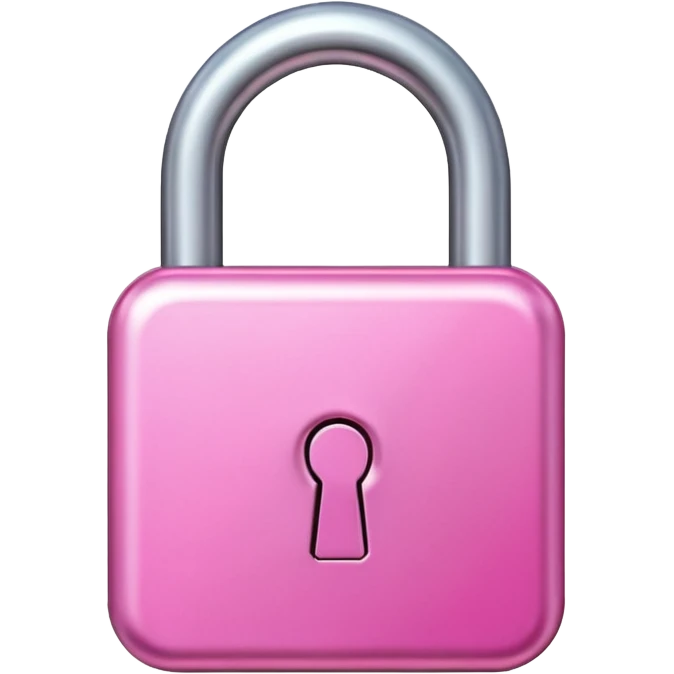 pink unlock emoji