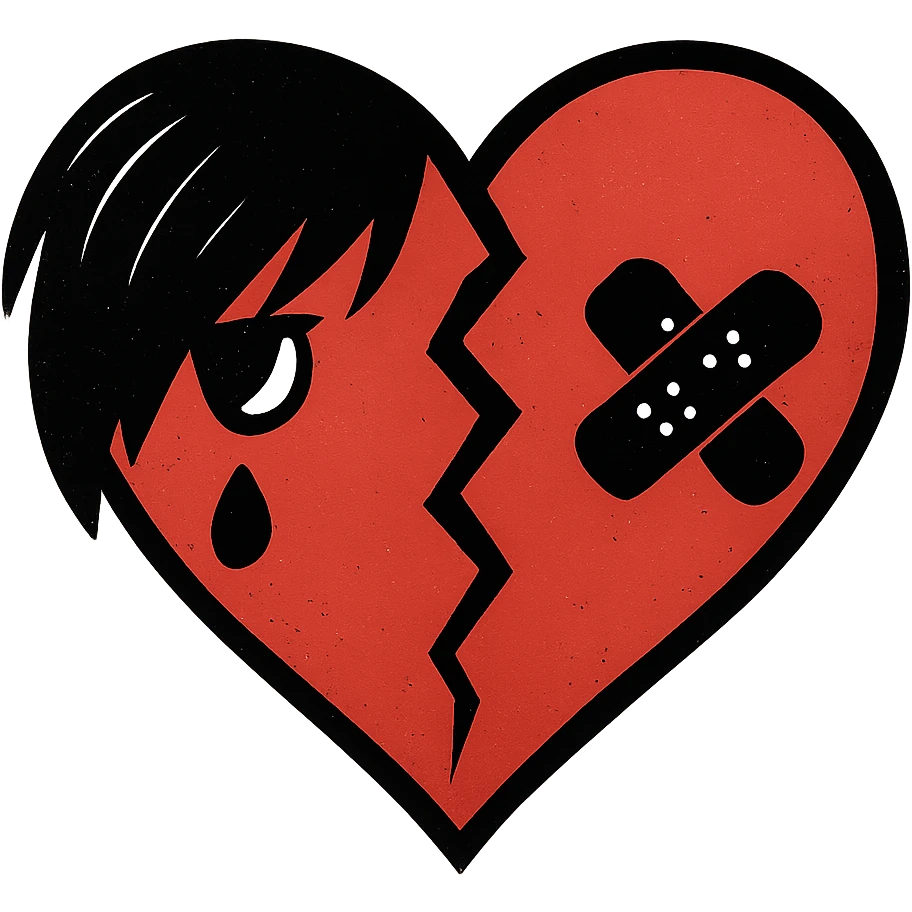 emo heart without background emoji