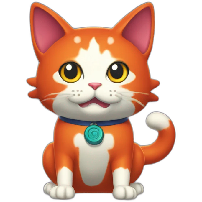 jibanyan the cat from yo kai watch emoji