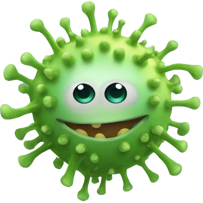 Cute Varicella zoster virus emoji